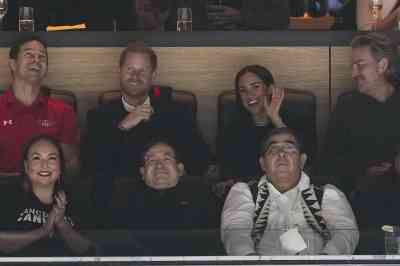 The Sussexes enjoyed the ice hockey game at Rogers Arena in Vancouver. Prince Harry’s Invictus Games are due to be held in the city in 2025